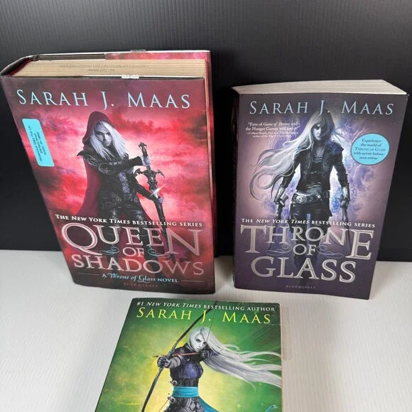 Sarah J Maas Lot of 3 Books Heir of Fire Throne of Glass Queen of Shadows - Picture 2 of 6